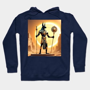 Anubis with staffs Hoodie